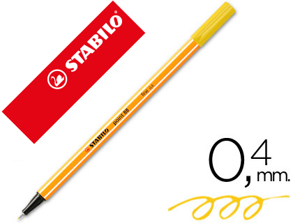 Rotulador Stabilo Point 88 tinta amarillo